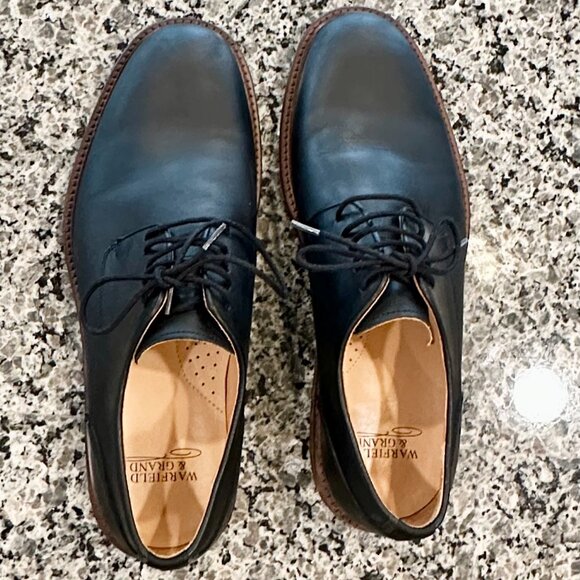 LIKE NEW Warfield & Grand Reed Leather Plain Toe Oxford Lace-Up Men Size 9.5 - Picture 12 of 14